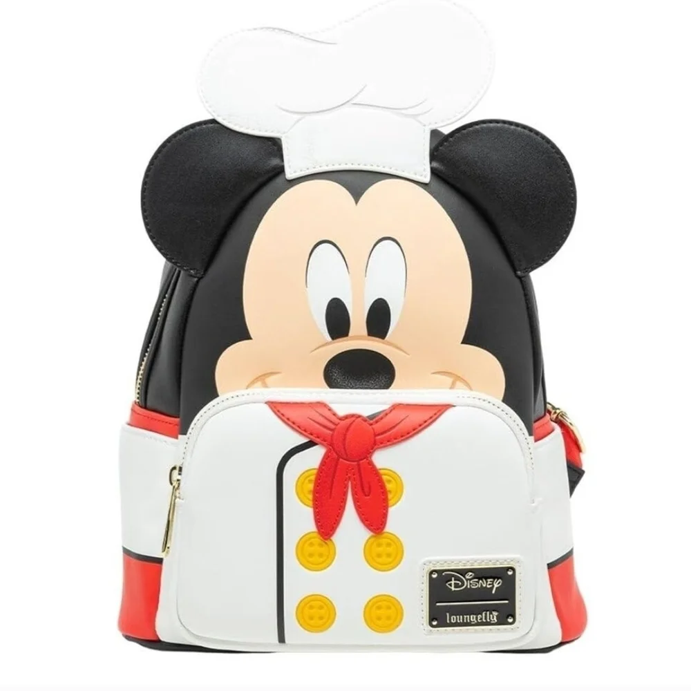 Loungefly Mickey Mouse Chef Backpack - Black, White, Red